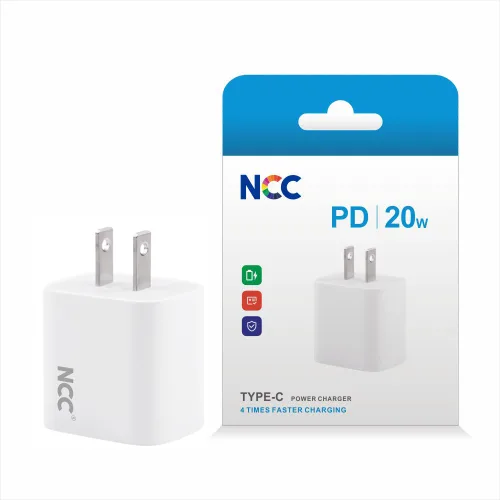 NCC C13 US 20W Type-C Charger and the package
