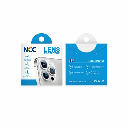 The package of NCC 10-in-1 Lens Protector/Film for iPhone 15 Pro/15 Pro Max (10 PCS)