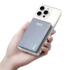 NCC BP05 Ultra Slim Magnetic Fast Charging Alloy Unibody Power Bank is charging an iphone