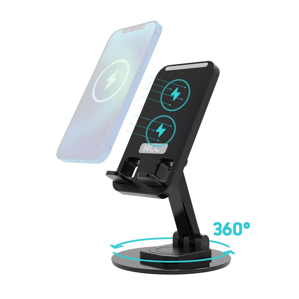 NCC W21 Wireless Charger with Rotating Stand NCC W21 Wireless Charger with Rotating Stand