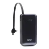 NCC BP17 10000mah 22.5W Electroplated Surface Fast Charging Power Bank with USB-C and Lightning Cable