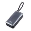 NCC BP17 10000mah 22.5W Electroplated Surface Fast Charging Power Bank with USB-C and Lightning Cable