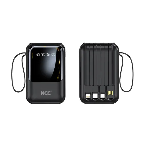 NCC BP13 10000mah 10W Power Bank with Built-in Charging Cable