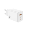 NCC C38 65W GaN Dual Type-C+USB-A Fast Charger | UK & EU Plug Options
