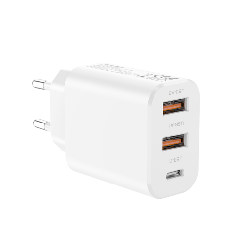 NCC C30/C39 30W GaN USB-A+A+C Fast Charger | UK & EU Plug Options