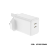 NCC C22/C230 45W GaN Dual Type-C Fast Charger | UK & EU Plug Options