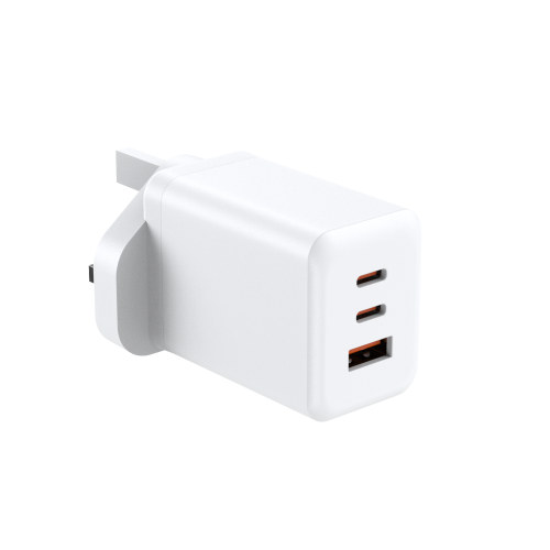 NCC C38 65W GaN Dual Type-C+USB-A Fast Charger | UK & EU Plug Options