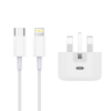 NCC C11 20W Charger Set (USB-C Charger + C-L Noylon Date Cable 1.0M) | UK Plug Options