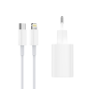 NCC C16 20W Charger Set (USB-C Charger + C-L Date Cable 1.0M) | EU Plug Options