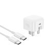 NCC C111 20W Charger Set (USB-C Charger + C-C Noylon Date Cable 1.0M) | UK Plug Options