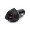 NCC R12 12W Dual USB-A Car Charger (Black)