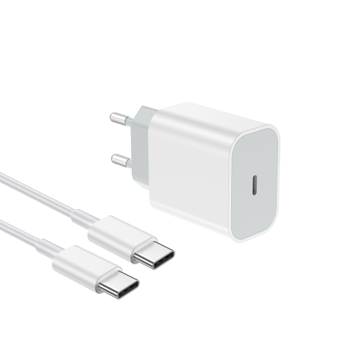 NCC C124 20W Charger Set (USB-C Charger + C-C Date Cable 1.0M) | EU Plug Options