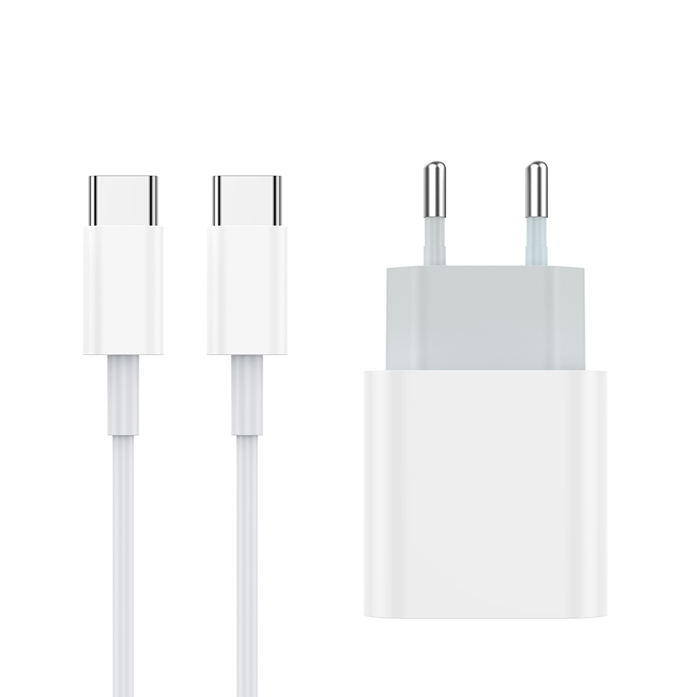 NCC C124 20W Charger Set (USB-C Charger + C-C Date Cable 1.0M) | EU Plug Options