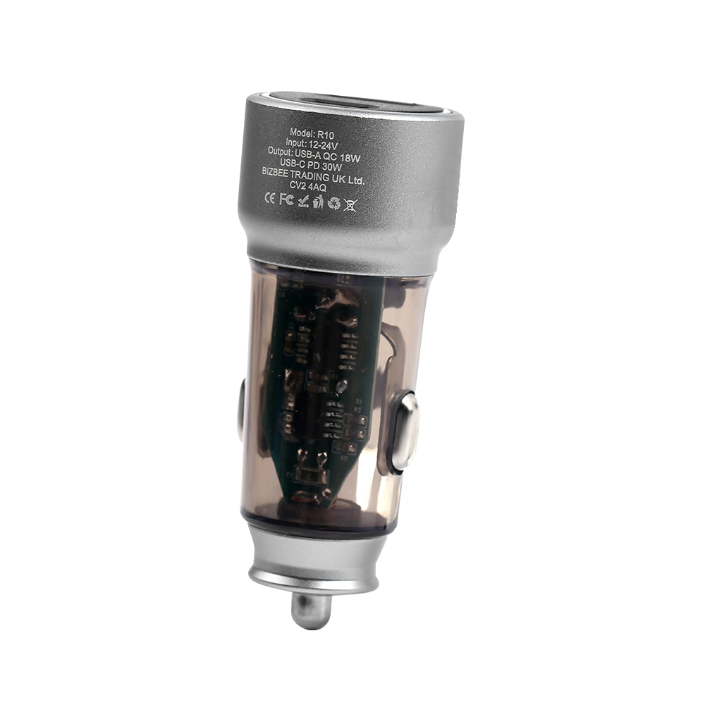 NCC R13/13S 48W Car Charger Set (USB-A+C Car Charger + C-C Date Cable 1.2M) (Black)