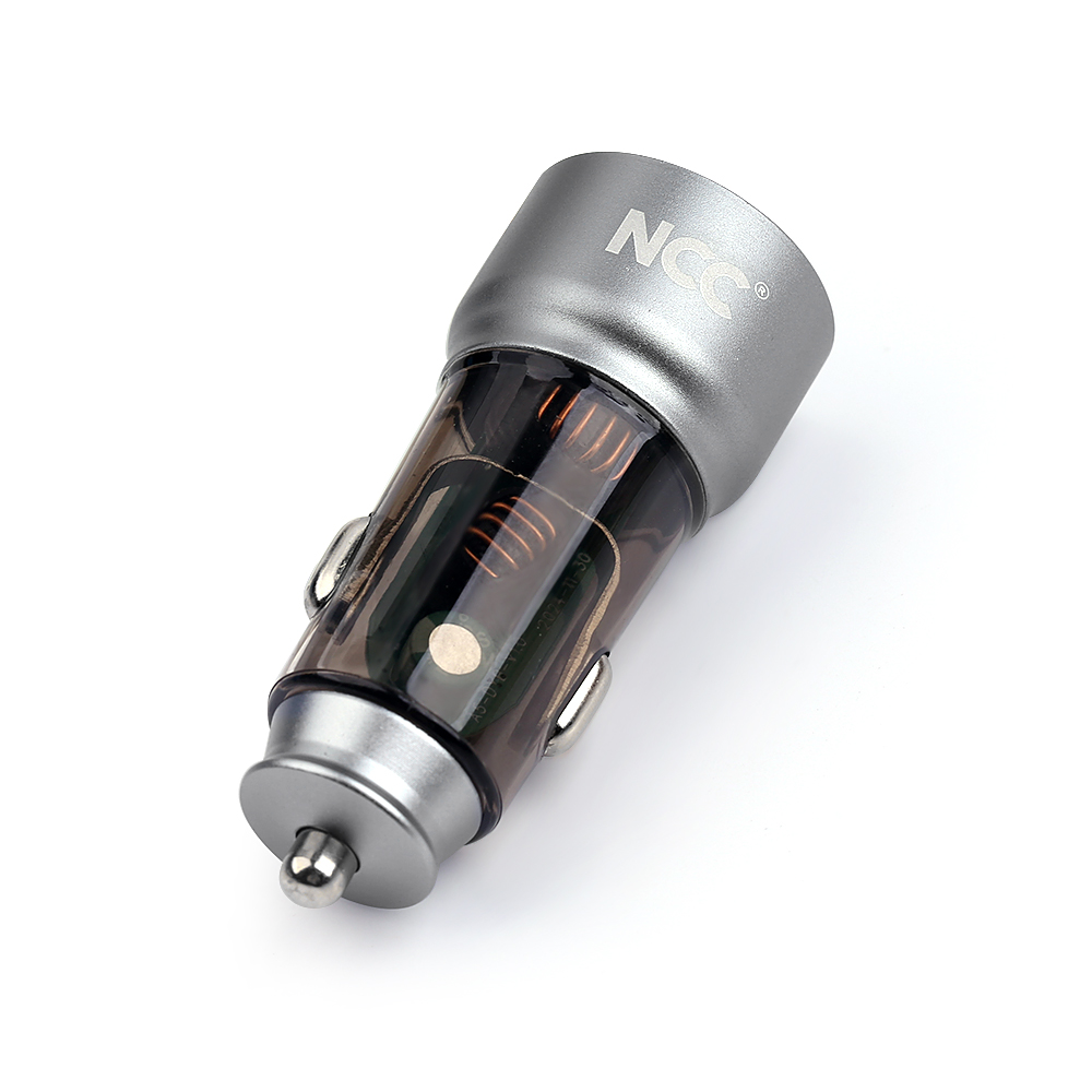 NCC R13/13S 48W Car Charger Set (USB-A+C Car Charger + C-C Date Cable 1.2M) (Black)