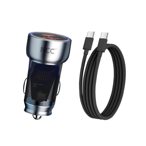 NCC R13/13S 48W Car Charger Set (USB-A+C Car Charger + C-C Date Cable 1.2M) (Black)