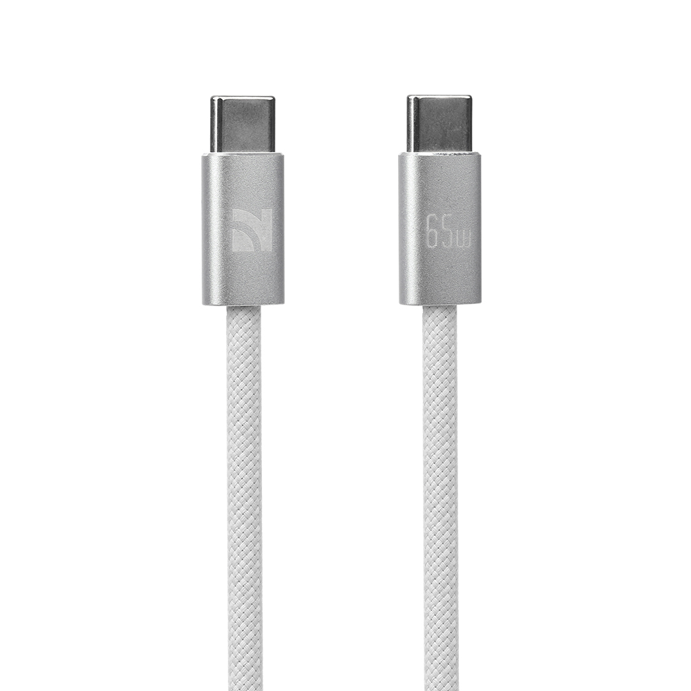 High-Speed USB-C to USB-C 65W Charger Cable – Aluminium Alloy Housing, Braided Design