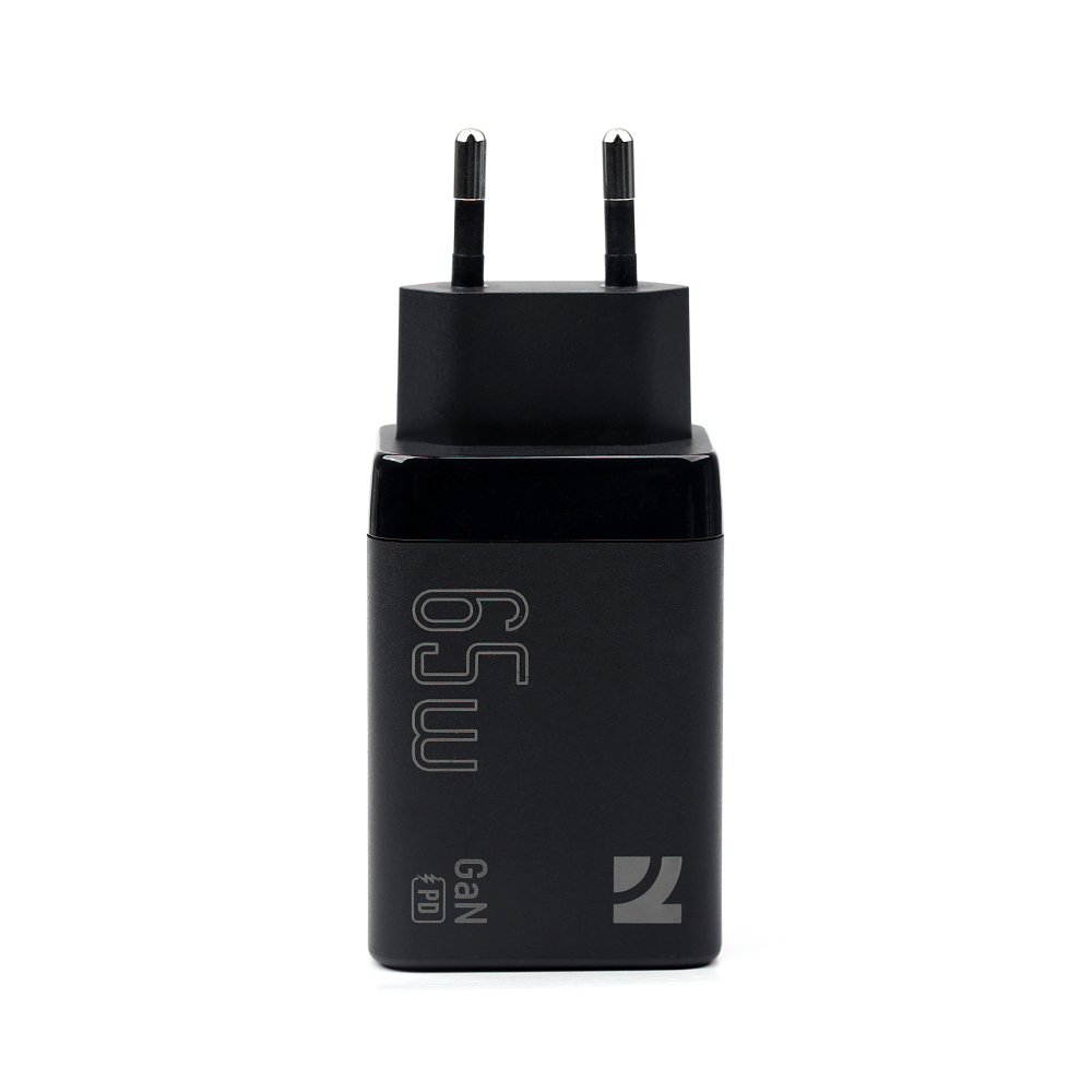 Compact 65W GaN Wall Charger – Charge Laptop, Tablet, and Smartphone Simultaneously