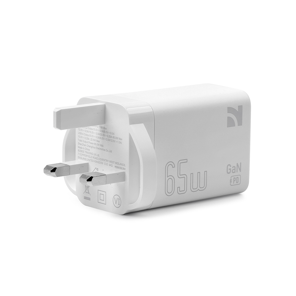 Universal 65W GaN Charger – UK and EU Plug Options for Global Use