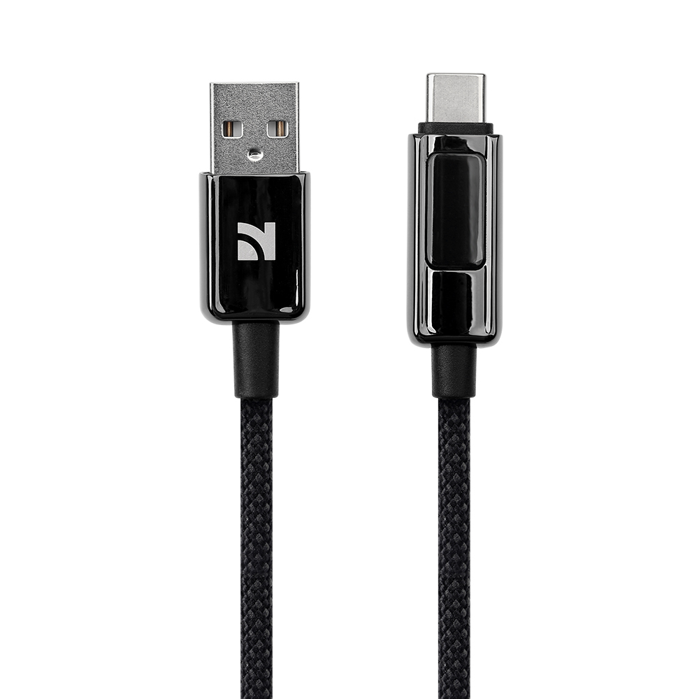 A to C – 66W (USB-A to USB-C Charging Cable) Black