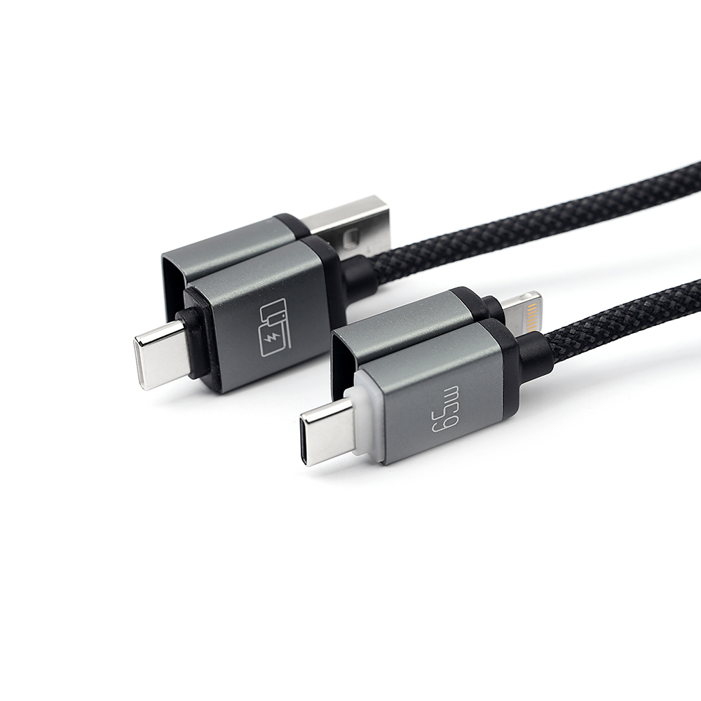 NCC ZC Series Braided Aluminium 4-in-1 Charging Cables 1.2/2.0m