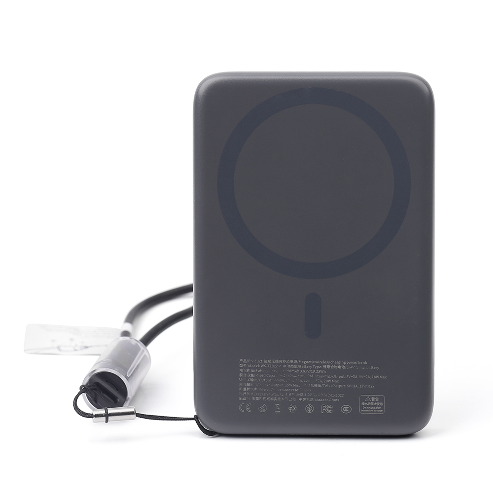 Compact NCC Magnetic Portable Charger – 5000mAh MagSafe Power Bank for iPhone 12–15