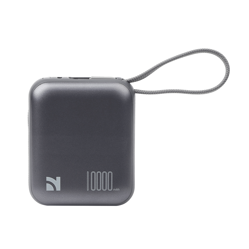 Side view of NCC 22.5W power bank highlighting slim and portable design