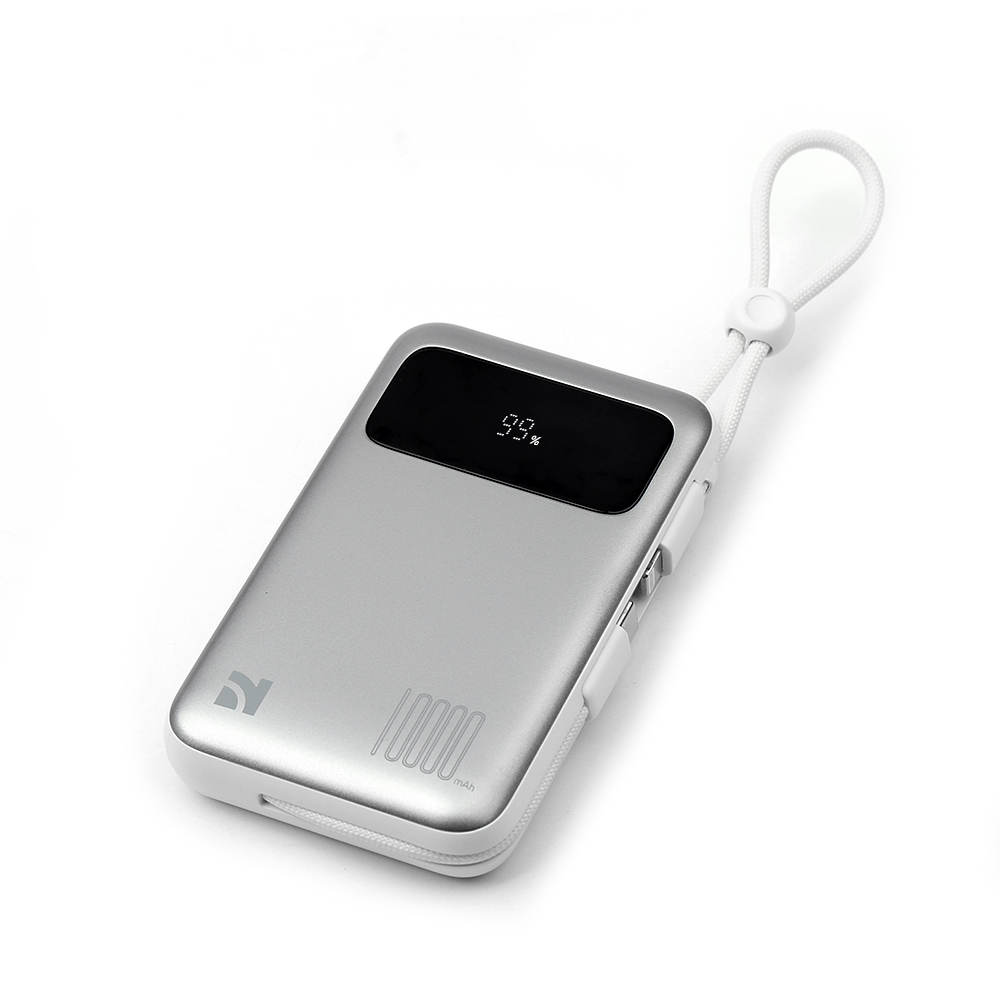High-Speed NCC Power Bank 22.5W with Dual Cable Design and Smart LED Power Indicator