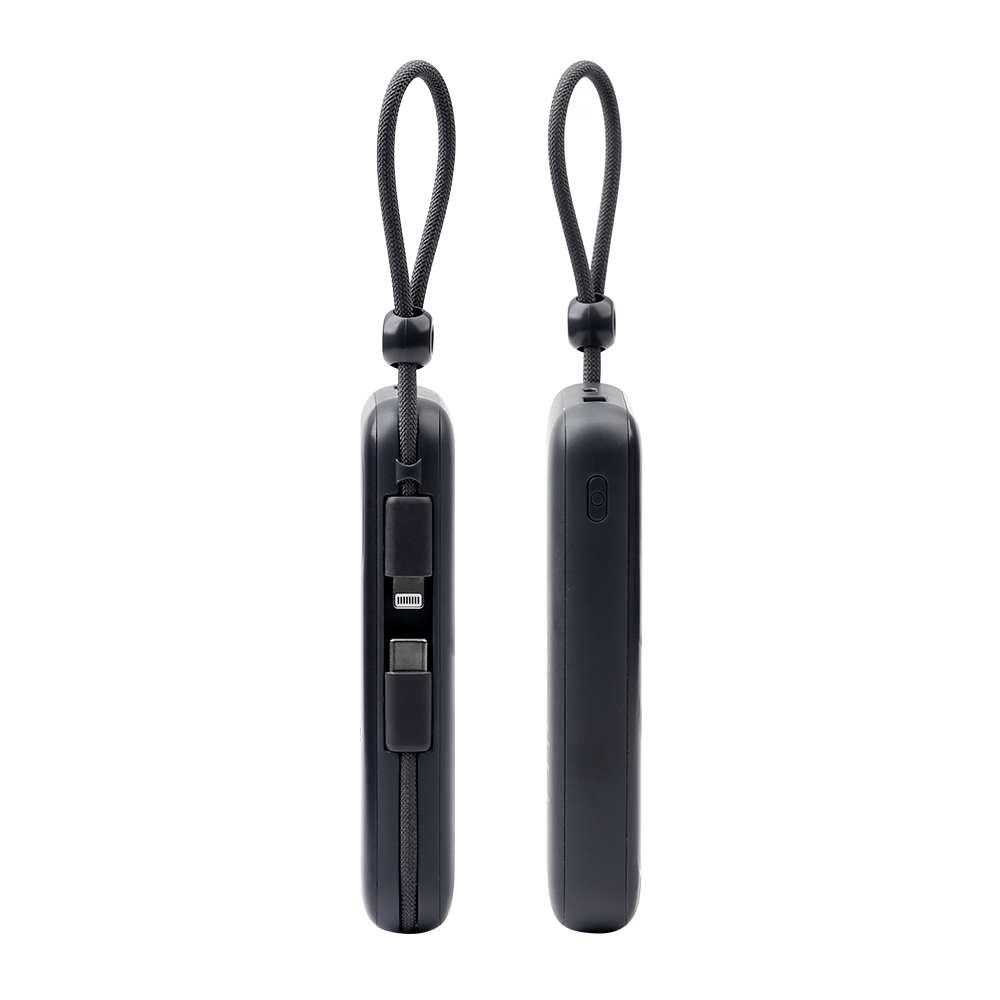NCC 22.5W Smart Power Bank with Built-in USB-C and Lightning Cables – Fast and Reliable Charging