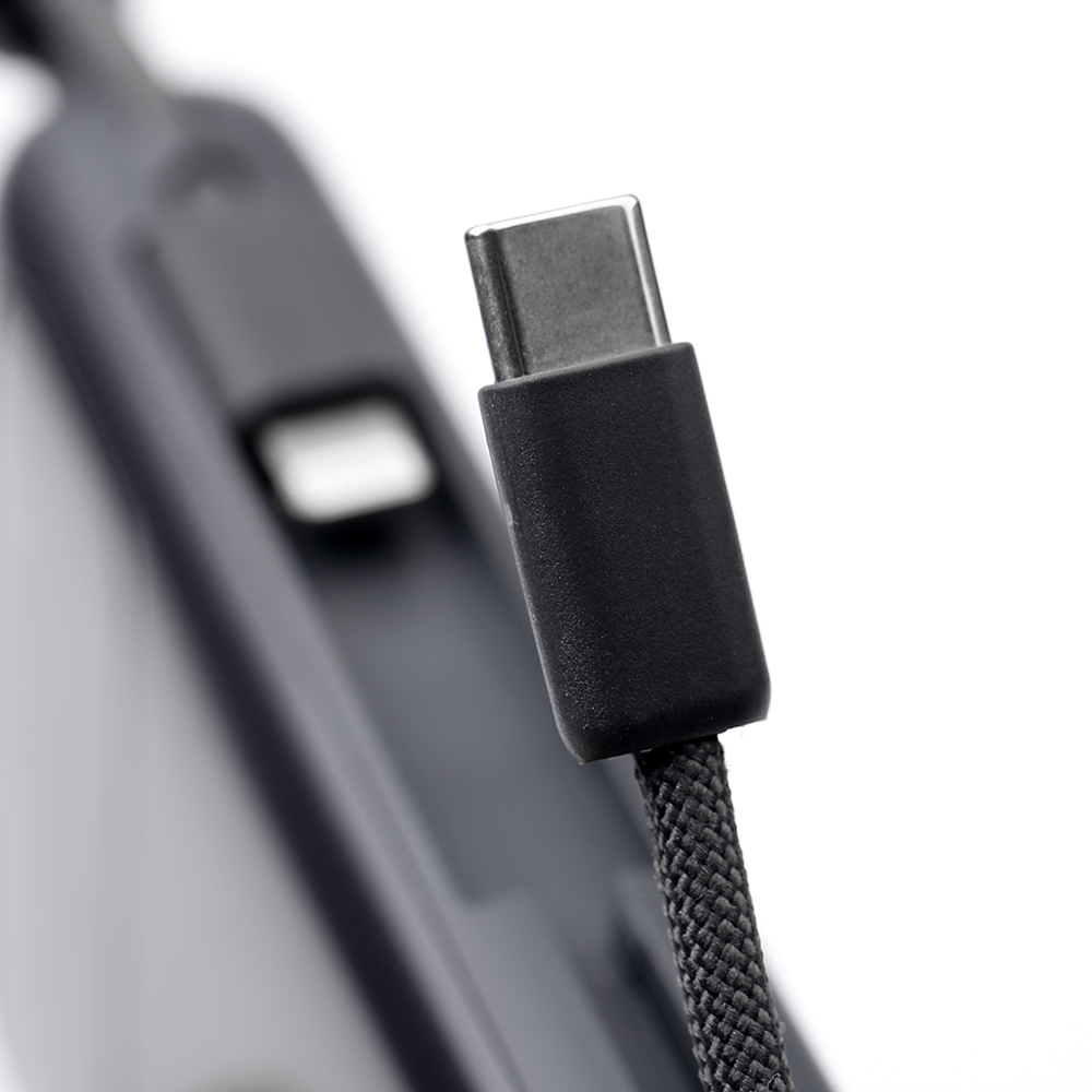 Dual Built-in Cable Power Bank by NCC – Compact 10000mAh with Digital LED Display