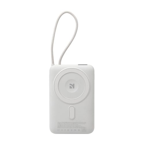 NCC High-Speed Power Bank with Built-in USB-C Cable and Dual Wireless Charging Modes