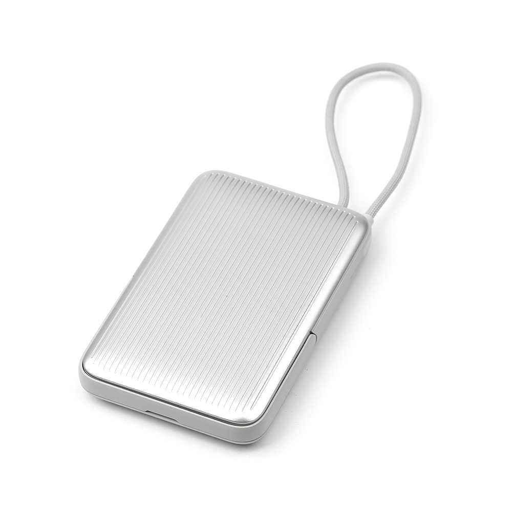 Dual Wireless Charging Power Bank by NCC – 10000mAh Capacity with Built-in Type-C Cable