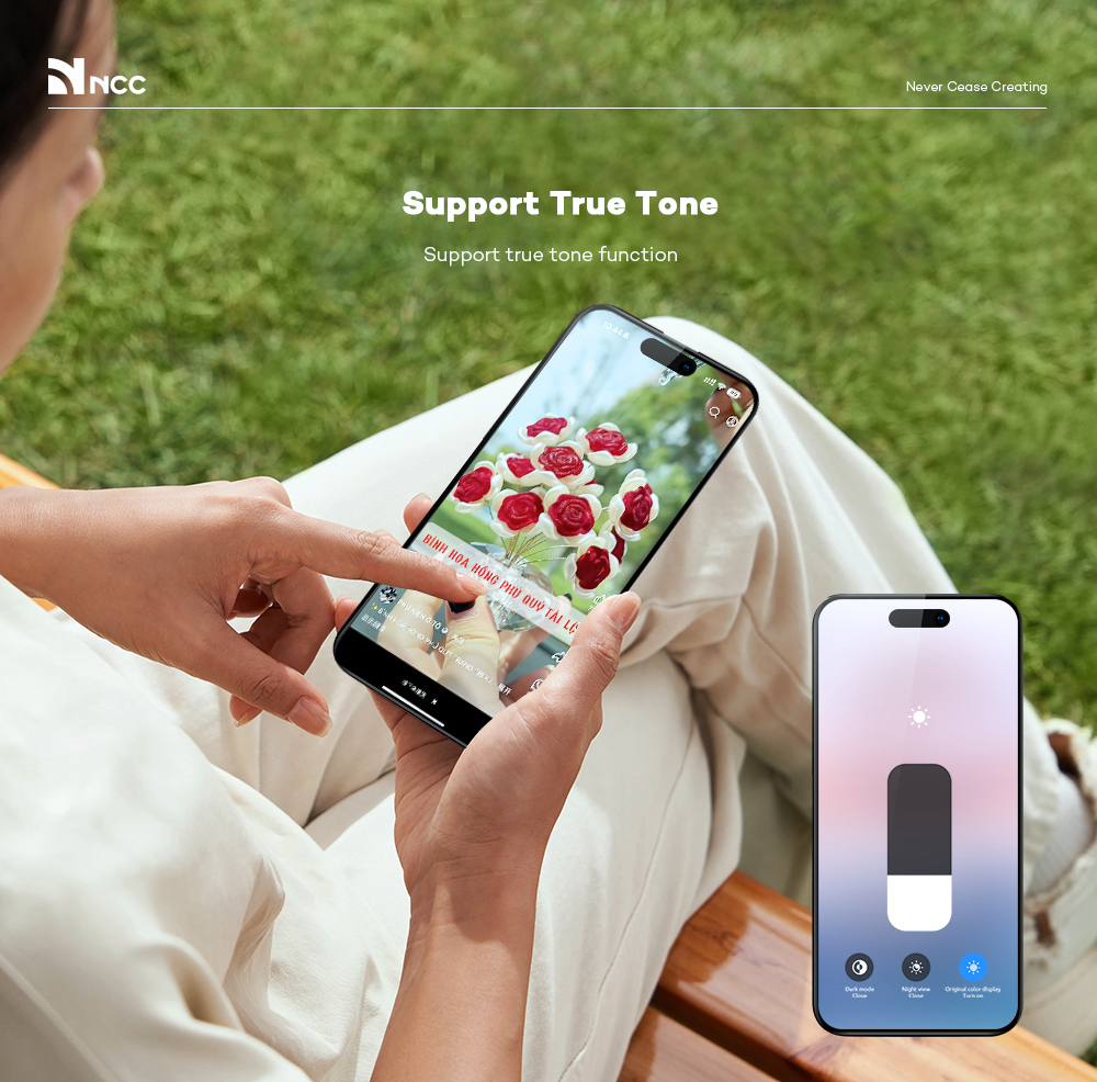 NCC lcd screen support true tone