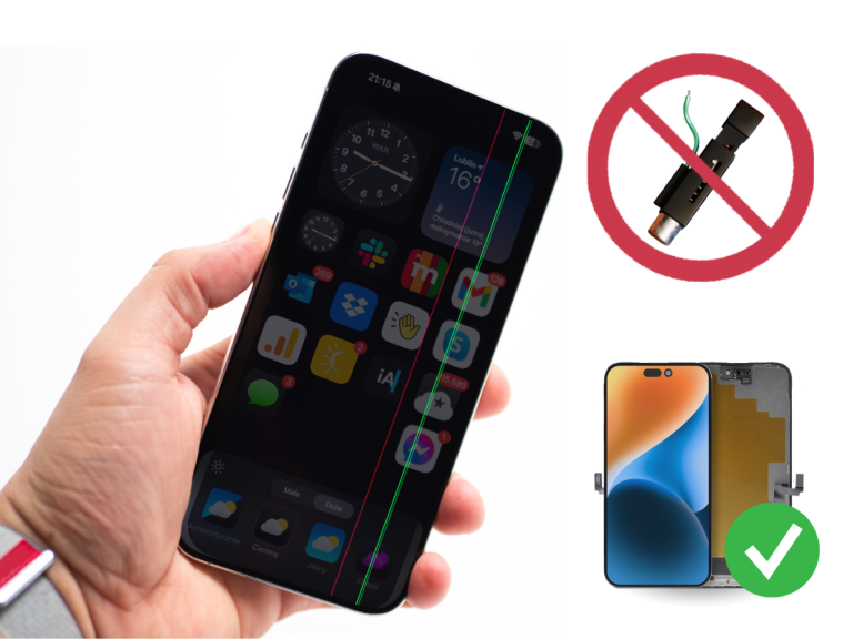 repair phone screen lines