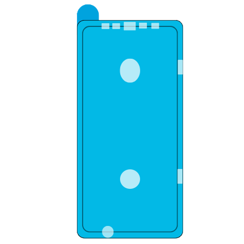 Waterproof adhesive for screen assembly